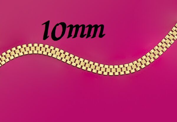 10K GOLD ROLEX STYLE CHAIN 5MM – 24MM - Image 9