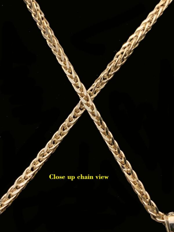 10K Versace style penant with 20" Weat Chain - Image 3