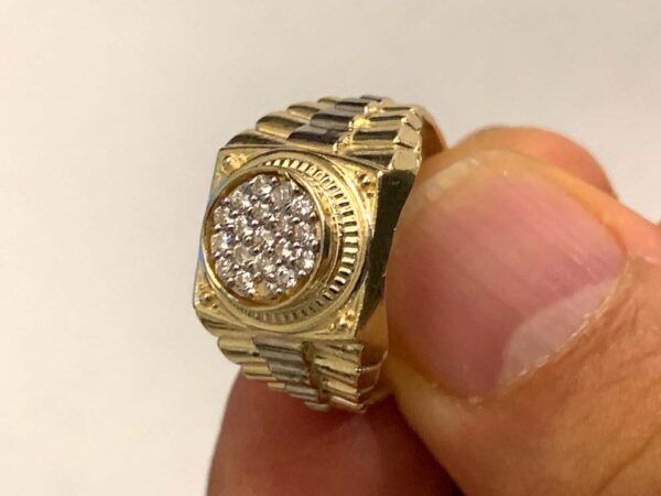 10K Rolex style ring (pinky size for men) - Image 3