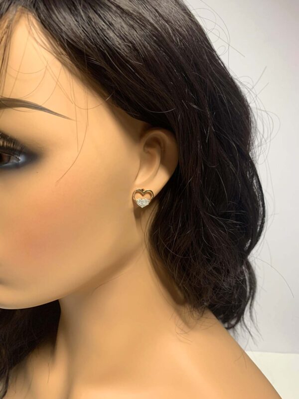 10K Heart Ring and Earring - Image 2