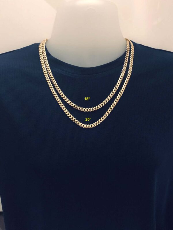 10K Miami Cuban Style Chain ( light weight with breathing holes) - Image 2