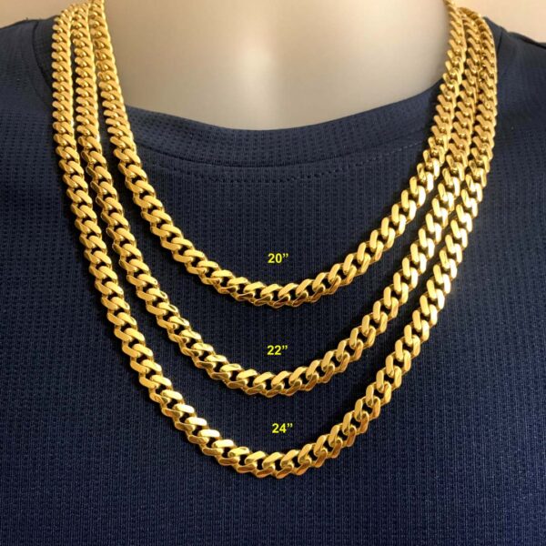 10K Miami Cuban Style Chain ( light weight with breathing holes) - Image 10
