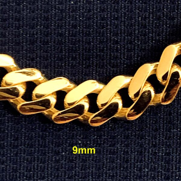 10K Miami Cuban Style Chain, approximately 9mm, 24" - Image 4