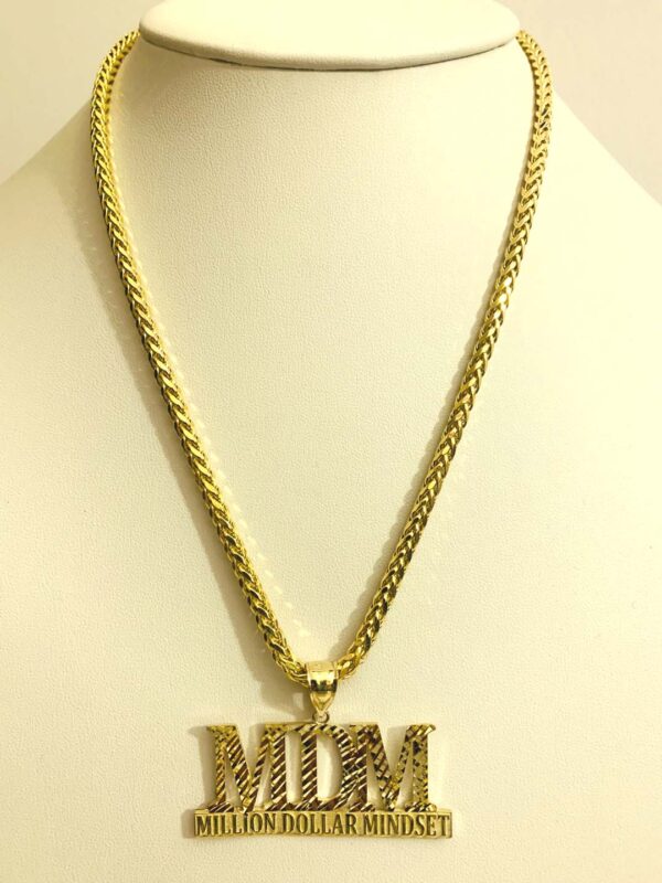20", 5mm Palm Tree chain with Charms, 10K Gold - Image 6