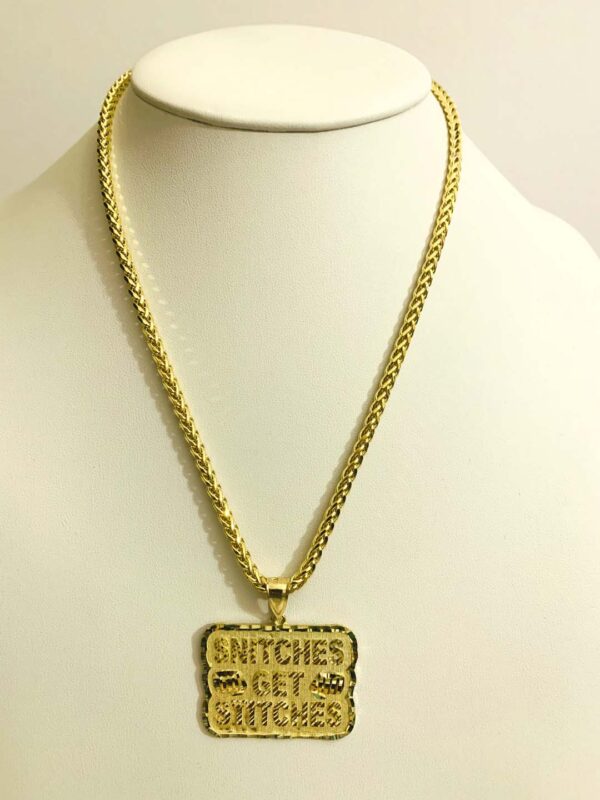 20", 5mm Palm Tree chain with Charms, 10K Gold - Image 4
