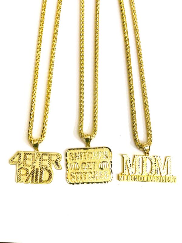 20", 5mm Palm Tree chain with Charms, 10K Gold