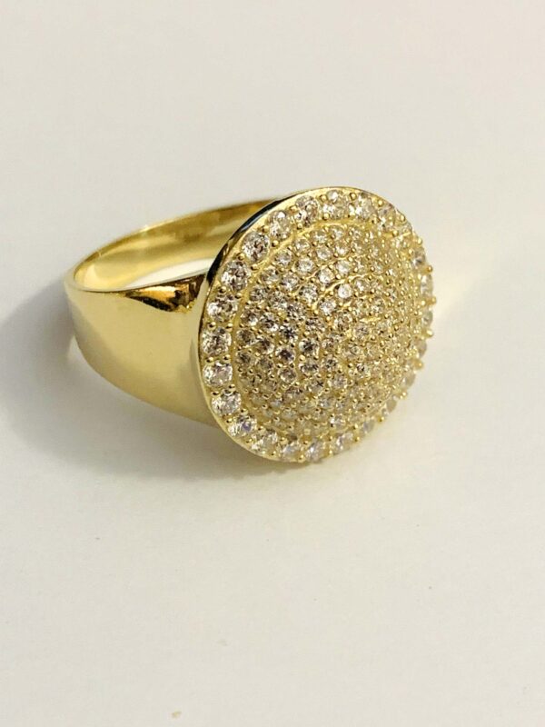 10K Men's Ring Bubble ring