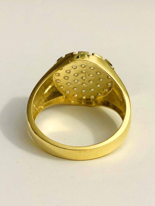 10K Men's Ring Cubic Zirconia - Image 2