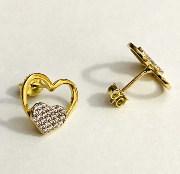 10K Heart Ring and Earring - Image 7