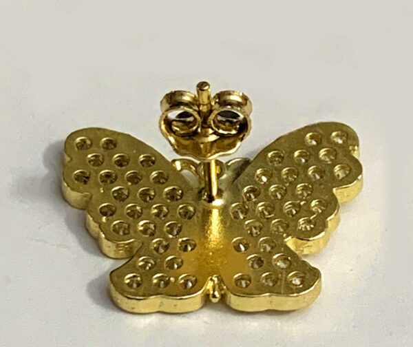 10K Butterfly Ring, Earrings (Micro Pave) - Image 4