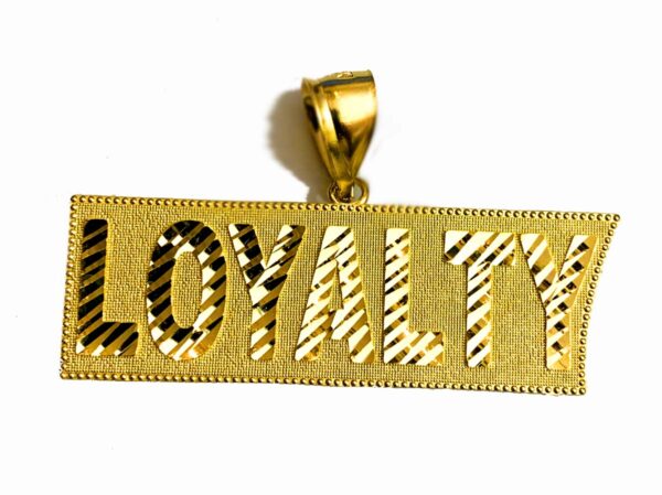 10K Gold Loyalty Pendant