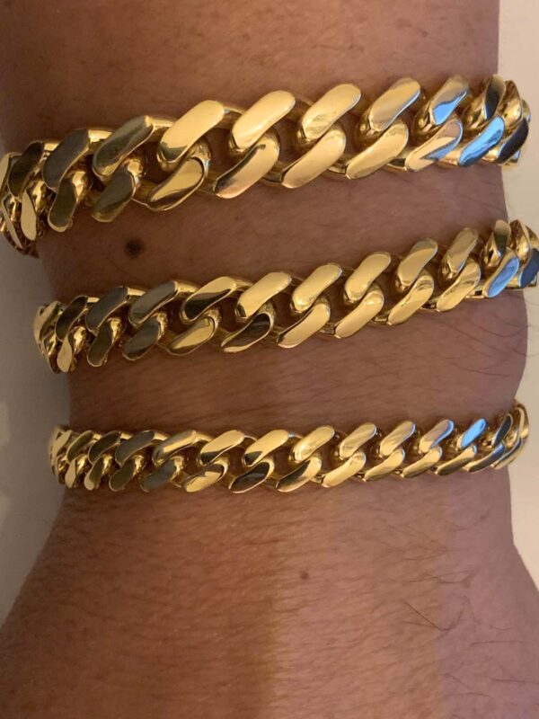 10K Miami Cuban Style Bracelets - Image 3